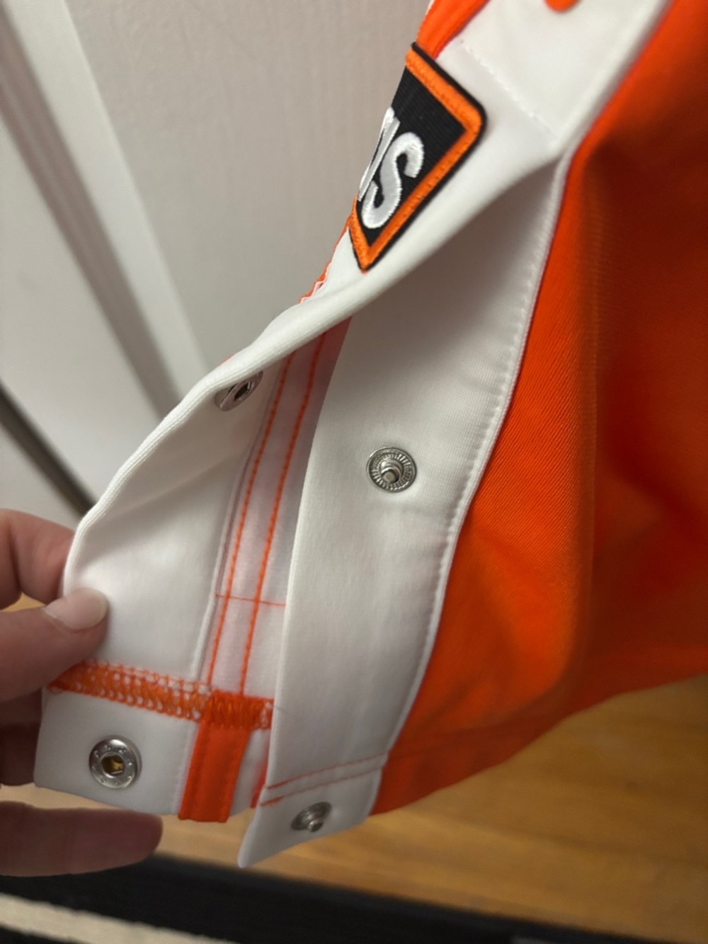 adidas University of Tennessee Orange White Retro Track Snap aide Shorts size M - Picture 4 of 6